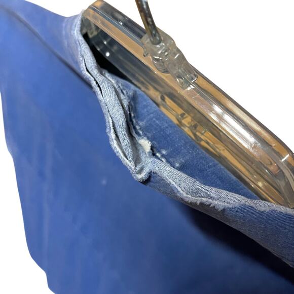 🐂 Roper Western Cattle Print Pearl Snap Shirt – Blue – Size L - Picture 9 of 10